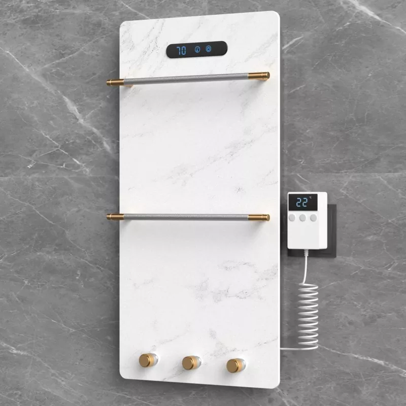 White graphene rock towel rack