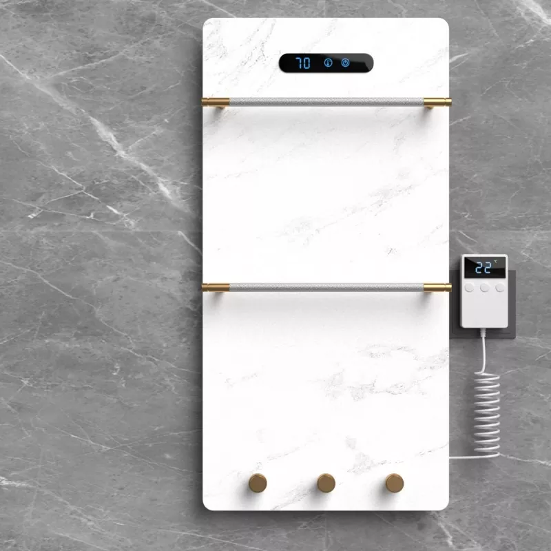 White graphene rock towel rack